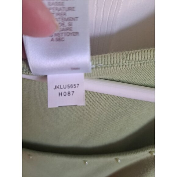 JH Collectibles 1X and 16W 3-Pc Green Embroidered Set Shirt/Tank(1X) Skirt(16W) - Picture 8 of 16